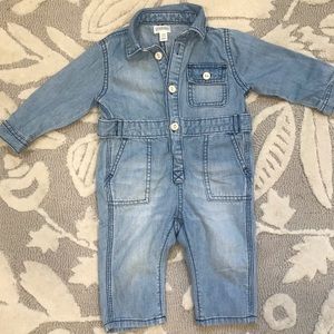 Gymboree denim jumpsuit